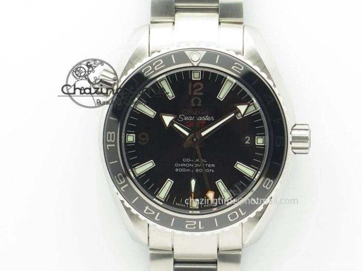 0321 Sleek Planet Ocean Professional Ceramic Bezel 42mm 1:1 MK Best Edition Silver Markers On SS Bracelet A 8085